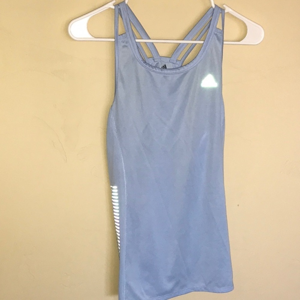 Tank top Blue Adidas Active Womens Sz S